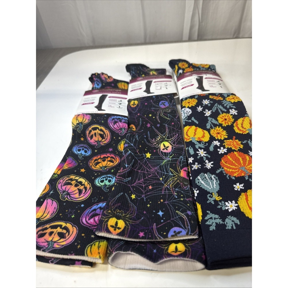 challenge compression knee high halloween socks